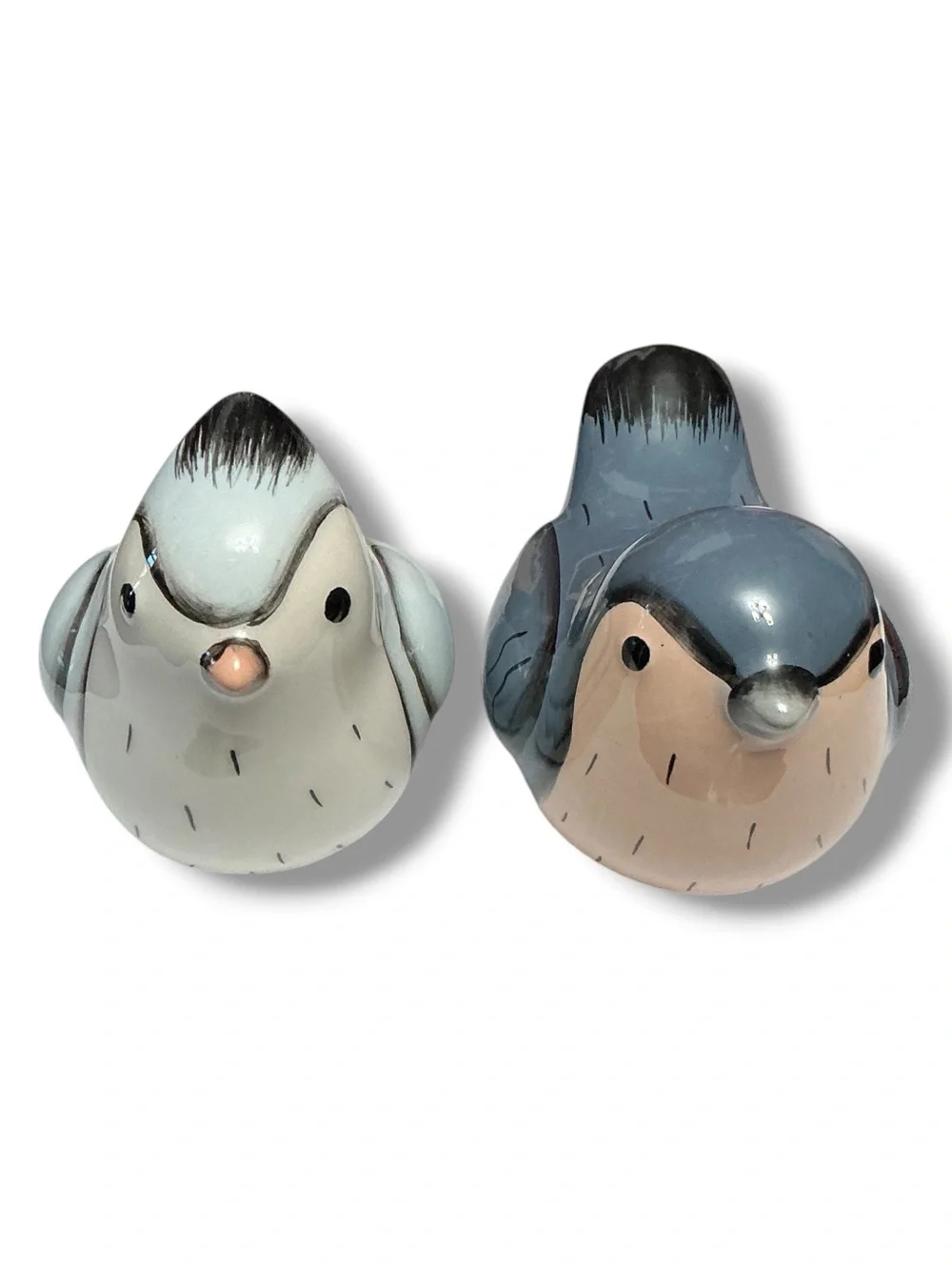 Target Ceramic Bird Figurine Pair in Blue & Cream